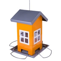 Nobby Futterhaus Alis Orange 12X12X19Cm FüR VöGel Mit Anflugstangen
