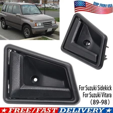 Front Rear Inside Inner Door Handles For Chevy Geo Tracker Suzuki Sidekick 89-98