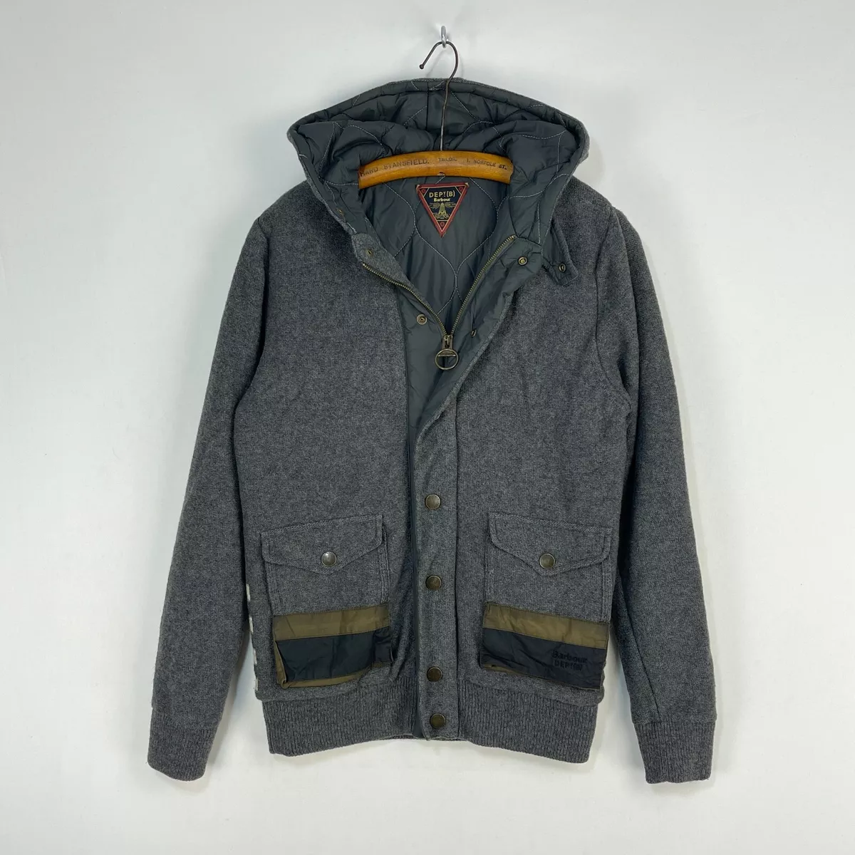 Mens barbour hoodie sales