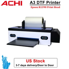 A3 DTF 1390 Printer Heat Transfer T-shirt DIY Printer For Home Business US Stock