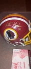 Art Monk "81" Signed Washington Redskins Mini Helmet - CSA Certification Card