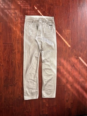 Vetements VTMNTS 838363687 Metallic Layered Denim Pants
