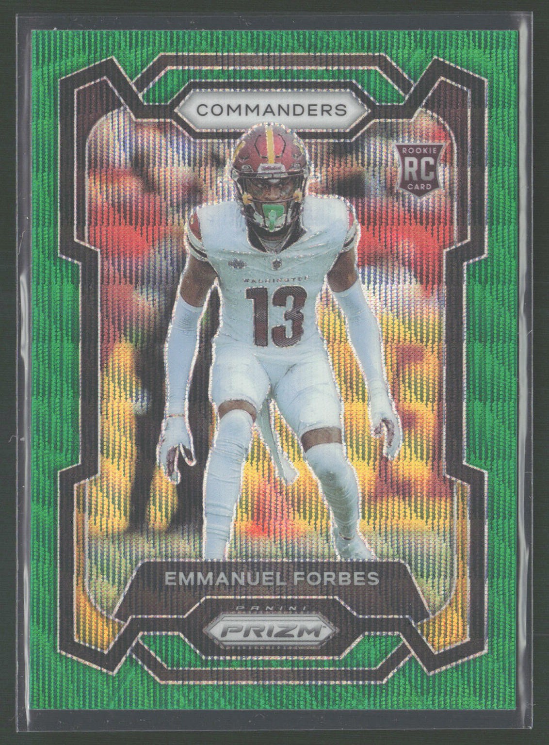 2023 Panini Prizm #399 Emmanuel Forbes Green Wave