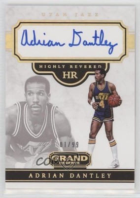 2016-17 Panini Grand Reserve Highly Revered 1/99 Adrian Dantley #18 Auto HOF 5f7