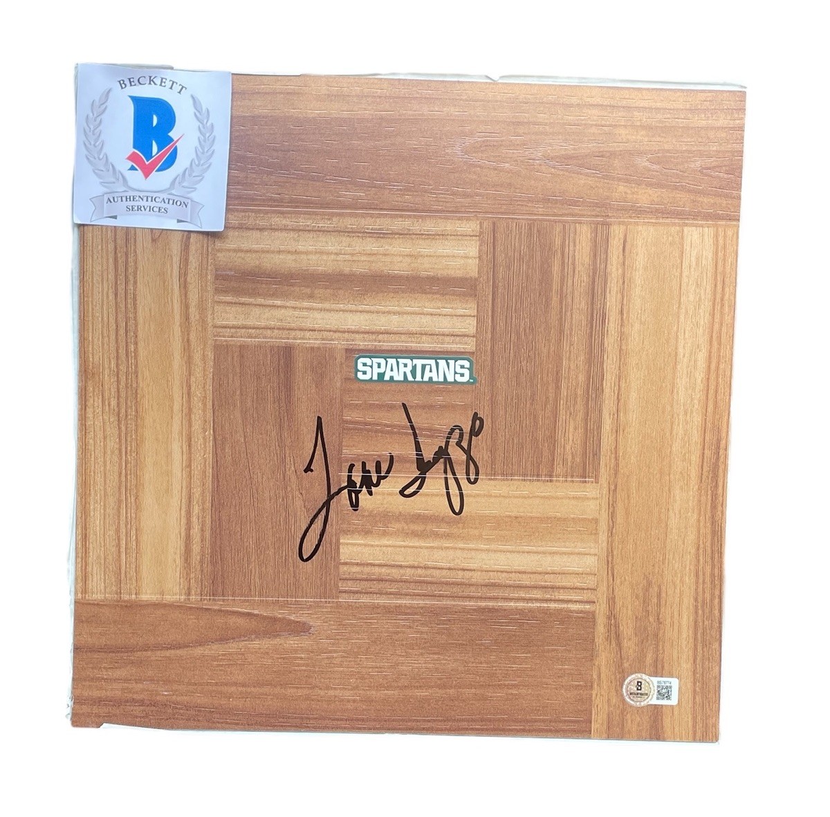 Tom Izzo Autographed Signed Michigan State Spartans Floorboard Michigan State Basketball Coach Auto COA 