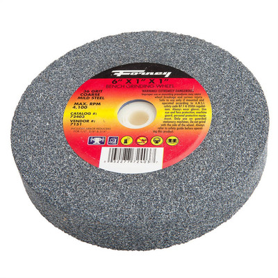  72403 Forney Industries Bench Grinding Wheel, 6 in x 1 in x 1 in