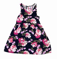 Old Navy Petite Small Floral Dress Women S P Navy Pink Sleeveless