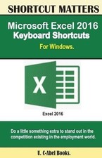 U C Books Microsoft Excel 2016 Keyboard Shortcuts For Windows Paperback 