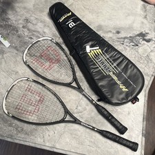 2 Wilson Hyper Hammer 145 Carbon Squash Racket