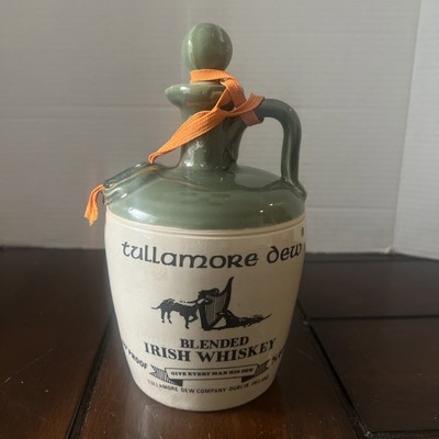 VTG TULLAMORE DEW IRISH WHISKEY Ceramic Stoneware JUG-BOTTLE-JAR/Ireland