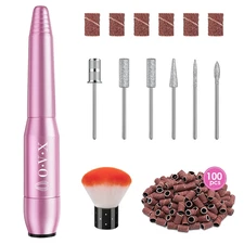 Portable Electric Nail Drill File Machine with Acrylic Nail Kit Set Professional