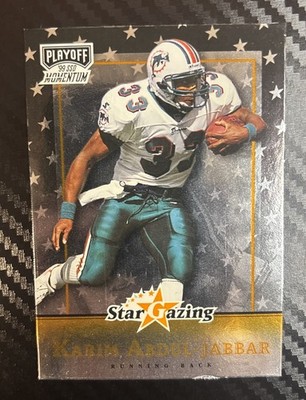 1999 Playoff Momentum SSD Football Karim Abdul-Jabbar #SG9 Star Gazing /50