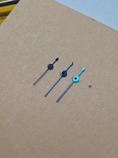 Lot Of 3 Vintage NOS American Pocket Watch Blue Teardrop End Small Second Hands