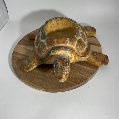Ceramic Turtle Planter/Pot Holder 2.5”x9.5”x9.5”