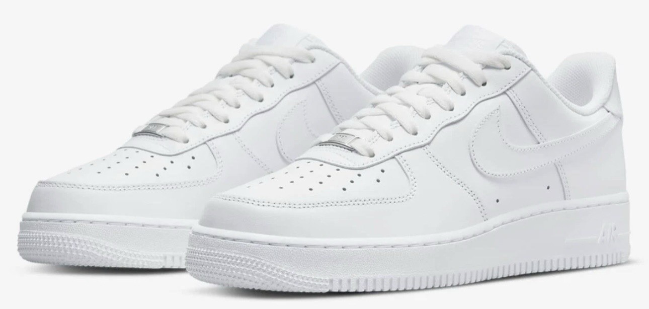 Nike Air Force 1 Low White '07 Mens White Sports Sneaker