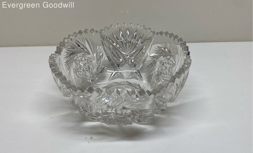 8 Inch Cut Crystal Glass Bowl