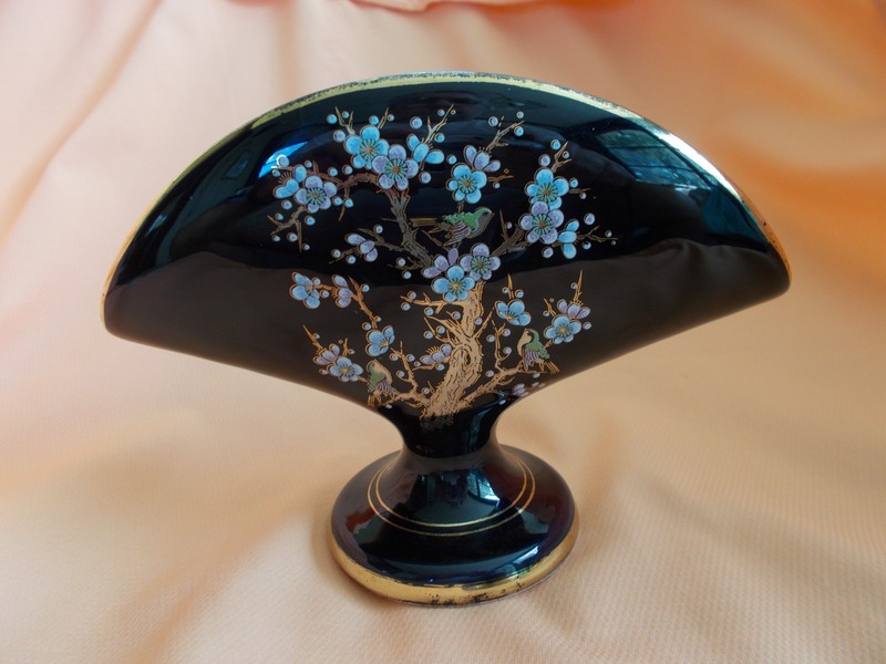 Manousakis Keramic 24 K Gold Inlay Napkin Holder from Rodos Greece