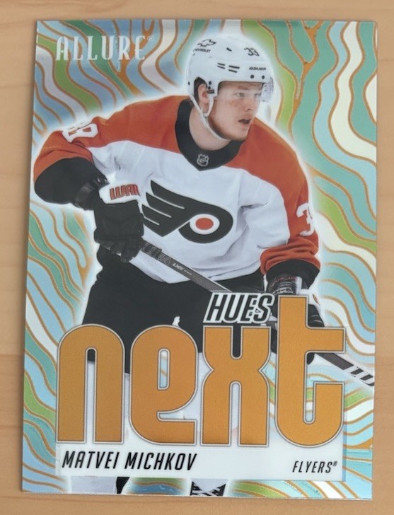 2025-26 Upper Deck Allure Matvei Michkov Hues Next Orange #HN-2