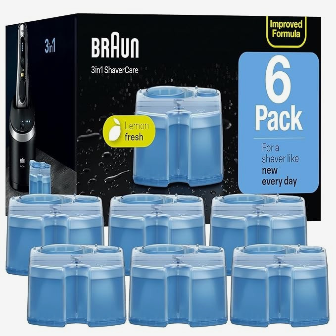 Braun Clean & Renew Refill Cartridges CCR, 6 Count, Pack Of  1