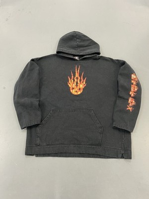 VTG 2001 Static-X Band Giant Flames Center Logo Nu metal Black