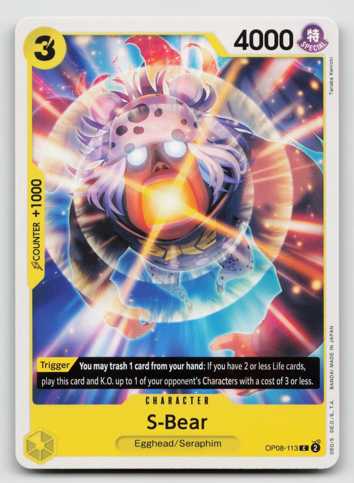 S-Bear OP08-113 Two Legends Common One Piece NM/M