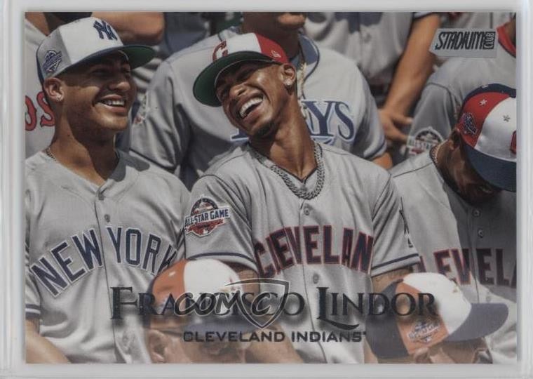 2019 Topps Stadium Club Photo Variation SP (Laughing) Francisco Lindor #35