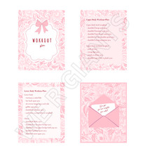 Bow Themed Workout Plan (DIGITAL DOWNLOAD) (upper & lower body)