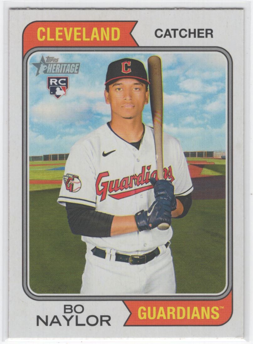 2023 Topps Heritage * Bo Naylor Rookie Cleveland Guardians #172
