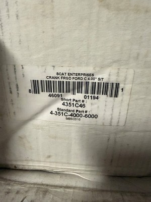 Scat Forged Cleveland Stroker Crankshaft 4.0 stroke for 408 4-351C-4000-6000