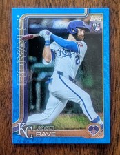 2025 Topps Update Series John Rave Blue Holo Foil 038/150 #US192