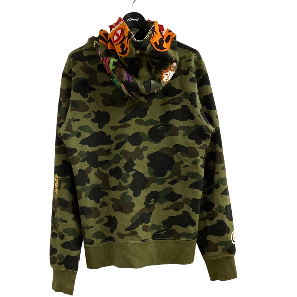 A BATHING APE (BAPE) Felpa con cappuccio e zip A Bathing Ape kaki taglia L