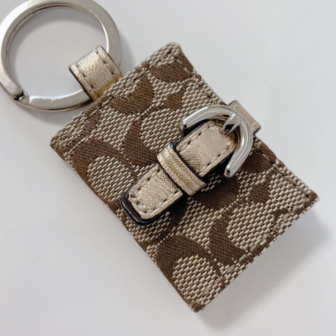 COACH Picture Frame Charm Keychain Gold Vintage From … - Gem
