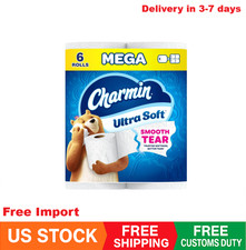 Charmin Ultra Soft Toilet Paper, 6 Mega Rolls 24 Regular Rolls FREE SHIPPING