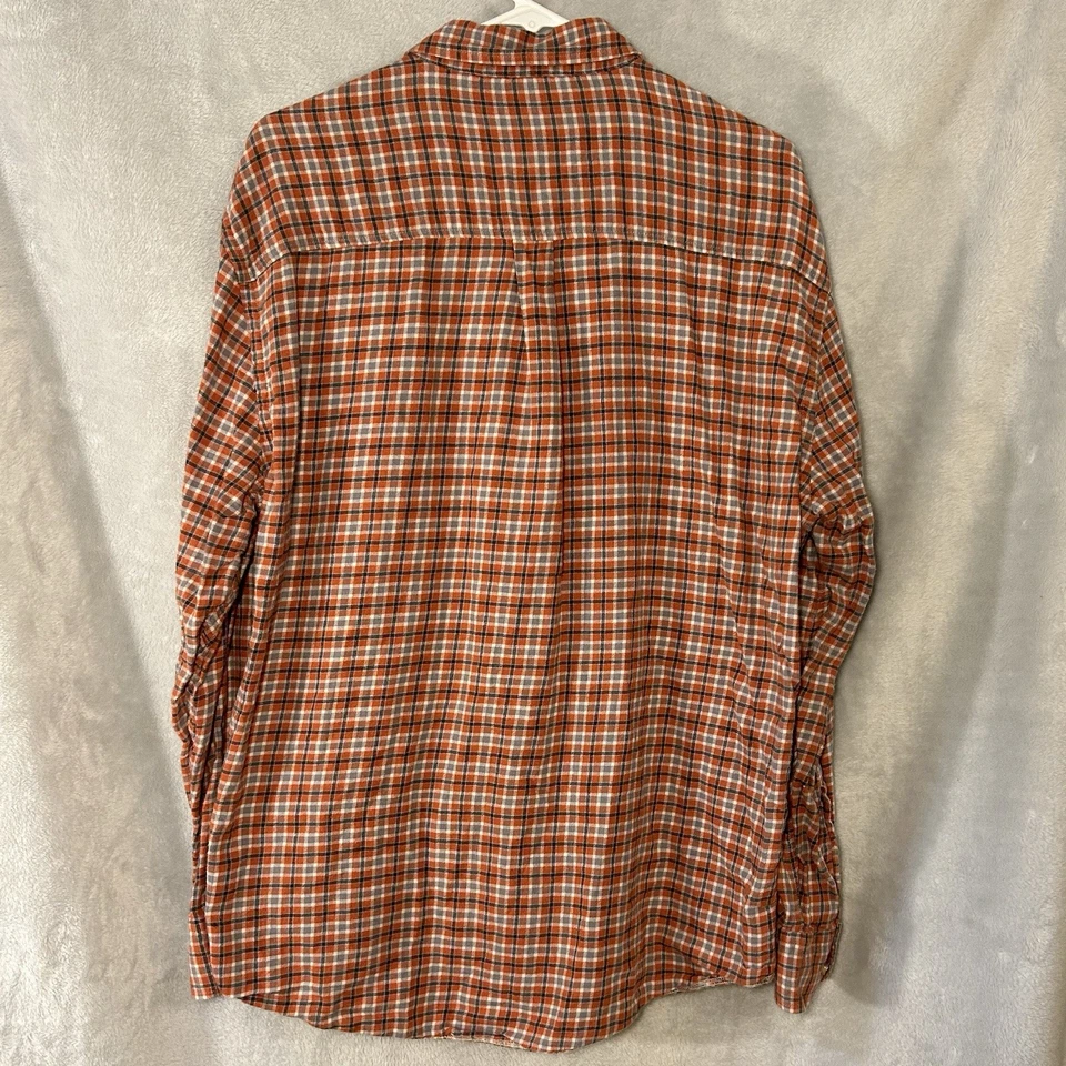 ClearWater Outfitters 衬衫法兰绒格子男式大号 100% 棉 — 第 3/4 张图片