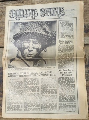 First Rolling Stone Vol.1#1st Nov.9,1967 Music Magazine John Lennon Beatles Repo