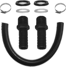 Water Butt Connector Pipe Link Kit Downpipe Rain Barrel Connecting Hose Kit