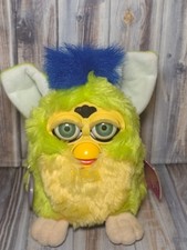 Vintage 1998 Tiger Electronics Furby 70-800 Kiwi NEW With Tags Green Yellow Blue
