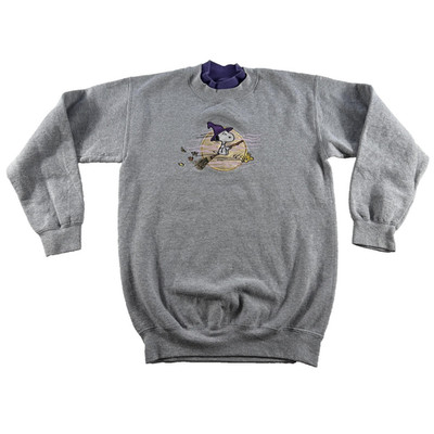 Peanuts Collection Sweatshirt Womens S Gray Snoopy Witch Woodstock Halloween