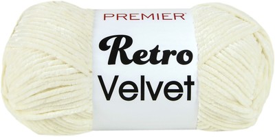 Premier Retro Velvet Yarn-Cream 1088-01