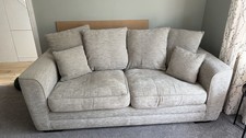 Furniture Village 3 Seater Sofa, Armchair And Footstool Set