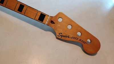 JUNK FENDER SQUIER CLASSIC VIBE 70s JAZZ BASS GUITAR NECK PROJECT PARTS  REPAIR