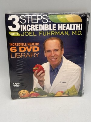 3 STEPS INCREDIBLE HEALTH! 6 DVD LIBRARY JOEL FUHRMAN MD