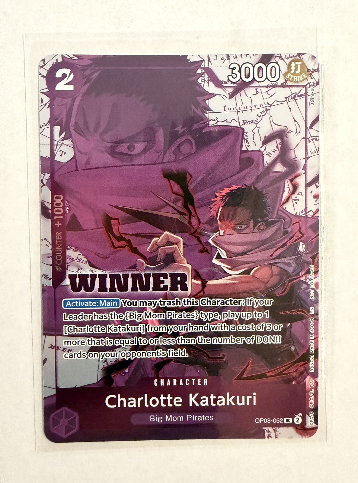 Charlotte Katakuri Winner Pack 2025 Vol. 3 One Piece Promo Card OP08-062