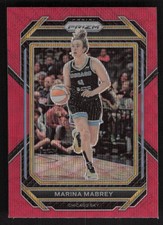 2023 Panini Prizm WNBA #124 Marina Mabrey Ruby Wave