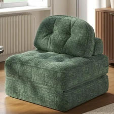 Folding Sofa Bed with Pillow, Convertible Comfy Couch Bed for Adults Home Lounge