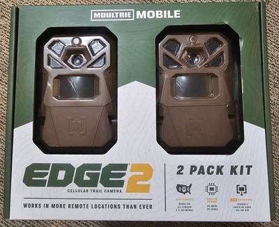 Moultrie Mobile Edge 2 36MP Cellular Trail Camera 2 Pack Kit Brown MMC-14124
