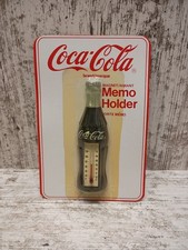 Vintage 1993 Coca-Cola Memo Holder Thermometer Magnet In Original Packaging