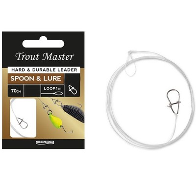 Trout Master Spoon & Lure Leader 70cm - Forellenvorfach, Forellenhaken, Haken 
