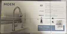 MOEN Nolia 87071SRS Pull-Down Sprayer Faucet w/Soap Dispenser, SS Finish