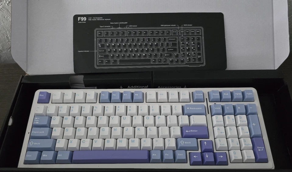 Aula F99 Pro Wireless Mechanical Keyboard Hot-Swappable - Image 2 of 4